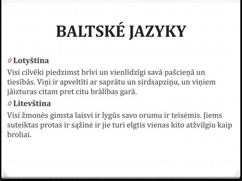 Baltské jazyky – Wikipedie